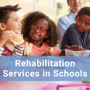 Hover for more information about rehabilitation services in schools